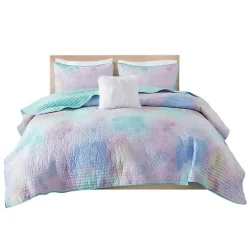 Outlet Kirklands Home Watercolor Tie-Dye 4-pc. Full/Queen Quilt Set