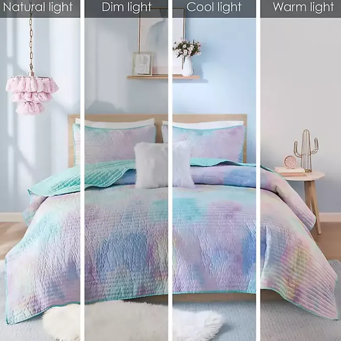 Outlet Kirklands Home Watercolor Tie-Dye 3-pc. Twin/Twin XL Quilt Set