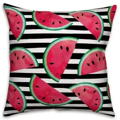 Best Kirklands Home Watercolor Watermelon Outdoor Pillow Multi
