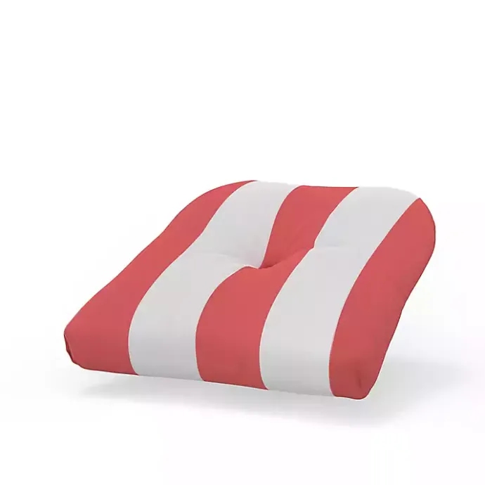 Outlet Kirklands Home Watermelon Awning Stripe Outdoor Chair Cushion