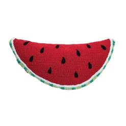 Online Kirklands Home Watermelon Slice Shaped Pillow Red