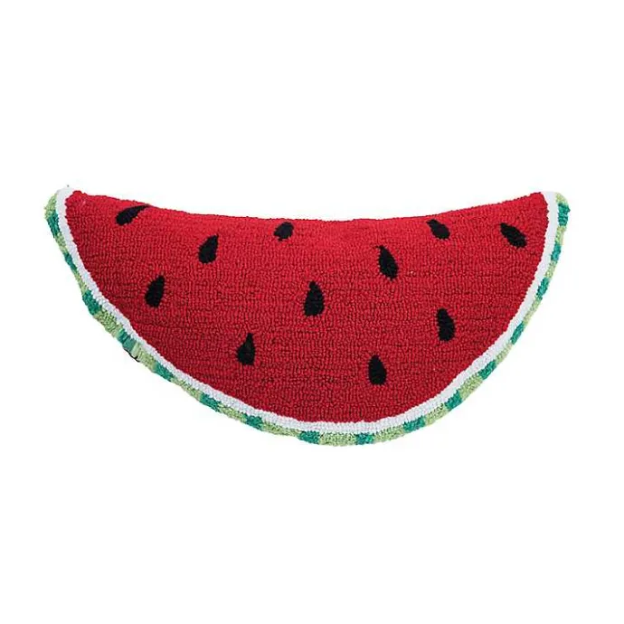 Online Kirklands Home Watermelon Slice Shaped Pillow Red