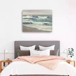 New Kirklands Home Waves Crashing Canvas Art Print Blue