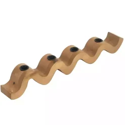 Sale Kirklands Home Wavy Wood Taper Candle Runner Brown