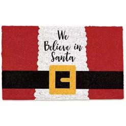 Online Kirklands Home We Believe in Santa Doormat