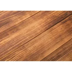 New Kirklands Home Weather Fir Wood and Hairpin Legs Accent Table