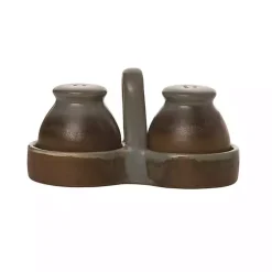 Hot Kirklands Home Weathered Salt and Pepper Shaker Set Brown
