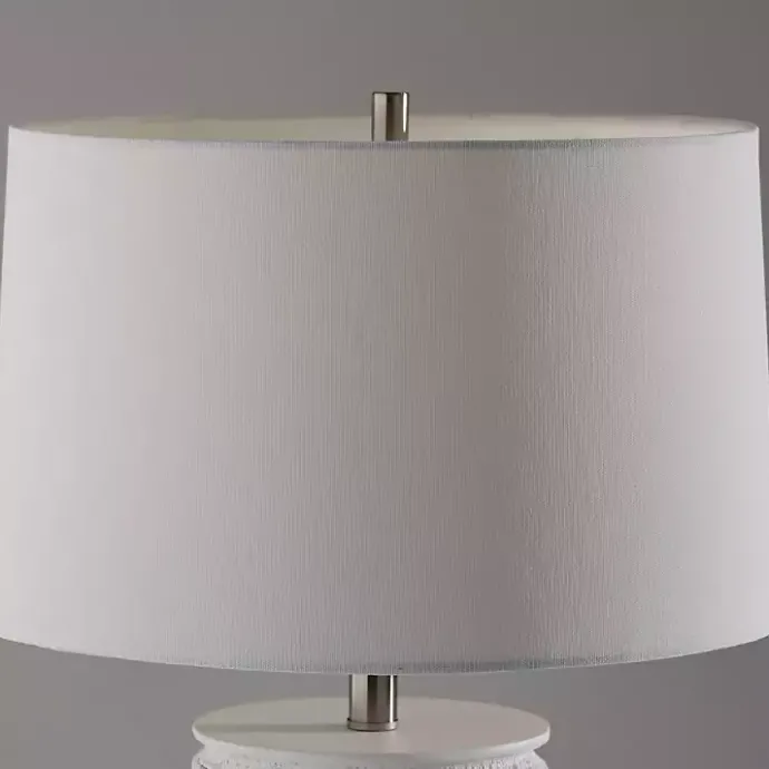 Sale Kirklands Home Weathered Cream Marissa Ribbed Table Lamp