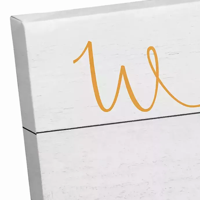 Hot Kirklands Home Welcome Easter Bunny Wreath Canvas Art Print