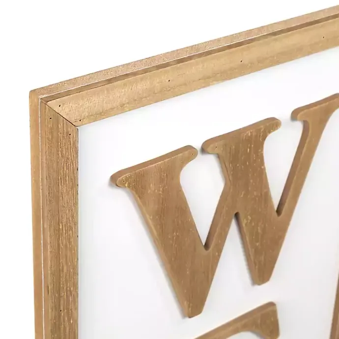 Sale Kirklands Home Welcome Eucalyptus Wreath Porch Board White