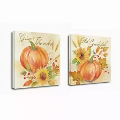 Outlet Kirklands Home Welcome Fall Canvas Art Prints, Set of 2 Orange