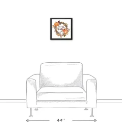Outlet Kirklands Home Welcome Fall Wreath Framed Canvas Art Print