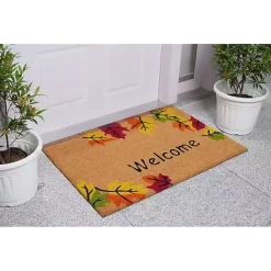 Outlet Kirklands Home Welcome Falling Leaves Doormat, 36x24 in.