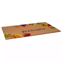 Outlet Kirklands Home Welcome Falling Leaves Doormat, 36x24 in.