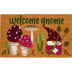 Sale Kirklands Home Welcome Gnome Doormat Tan