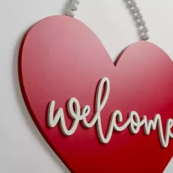 Sale Kirklands Home Welcome Heart Hanging Wall Plaque