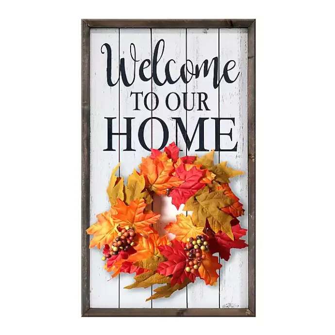 Sale Kirklands Home Welcome Interchangeable Wreath Wall Plaque