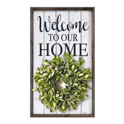 Sale Kirklands Home Welcome Interchangeable Wreath Wall Plaque