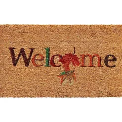 Best Kirklands Home Welcome Leaves Fall Coir Doormat