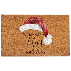 Online Kirklands Home Welcome My Elves Personalized Door Mat