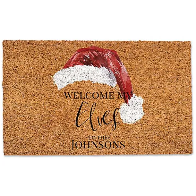 Online Kirklands Home Welcome My Elves Personalized Door Mat