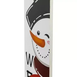 New Kirklands Home Welcome Snowman Christmas Porch Board