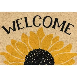 Outlet Kirklands Home Welcome Sunflower Doormat