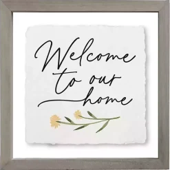 New Kirklands Home Welcome to Our Home Framed Wall Plaque