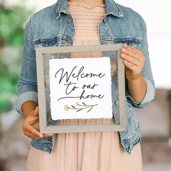 New Kirklands Home Welcome to Our Home Framed Wall Plaque