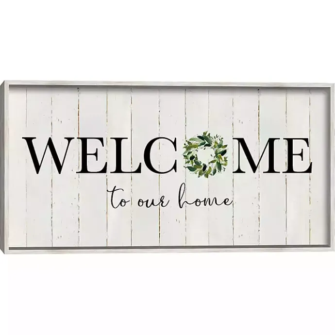 Outlet Kirklands Home Welcome To Our Home Wreath Wall Plaque