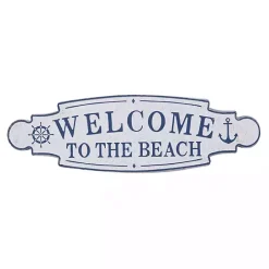 New Kirklands Home Welcome To The Beach Metal Wall Plaque