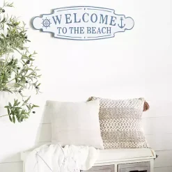 New Kirklands Home Welcome To The Beach Metal Wall Plaque