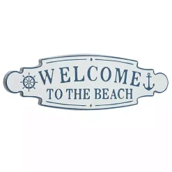 New Kirklands Home Welcome To The Beach Metal Wall Plaque