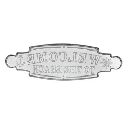 New Kirklands Home Welcome To The Beach Metal Wall Plaque