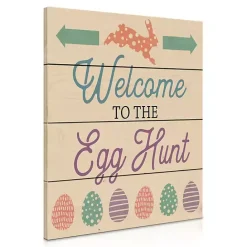 Online Kirklands Home Welcome to the Egg Hunt Wood Wall Plaque