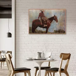 Hot Kirklands Home Western Moment Framed Canvas Art Print