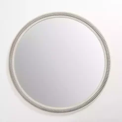 Best Kirklands Home Wexford Ribbed Round Wall Mirror