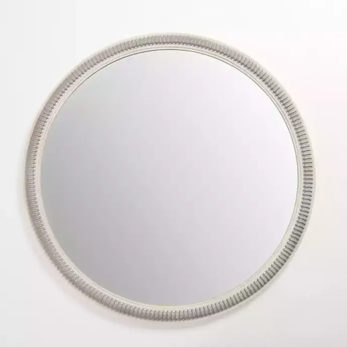 Best Kirklands Home Wexford Ribbed Round Wall Mirror