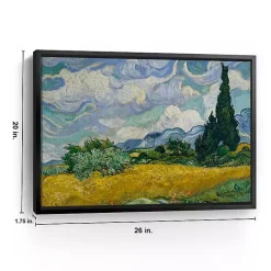 Best Kirklands Home Wheat Field with Cypresses Canvas Print, 26x20 in.