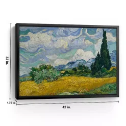 Sale Kirklands Home Wheat Field with Cypresses Canvas Print, 42x32 in.