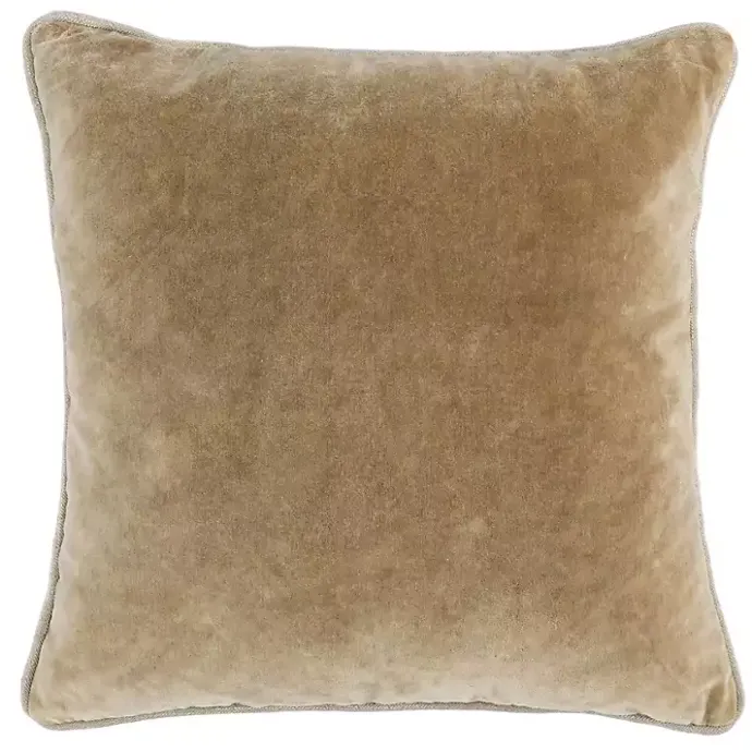 Online Kirklands Home Wheat Heirloom Velvet Pillow