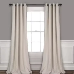 Outlet Kirklands Home Wheat Lush Insulated Curtain Panel Set, 108 in. Tan