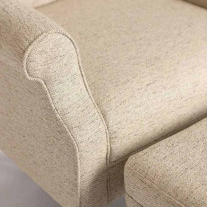 Hot Kirklands Home Wheat Tufted Chair & Ottoman Set Tan