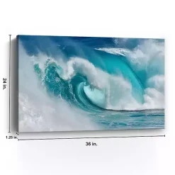Hot Kirklands Home When the Ocean Turns into Canvas Art Print Blue