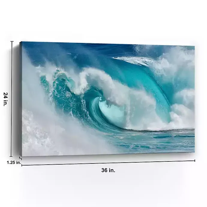 Hot Kirklands Home When the Ocean Turns into Canvas Art Print Blue