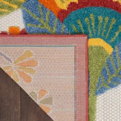 Best Kirklands Home Whimsical Flowers Outdoor Area Rug, 6x9 Multi