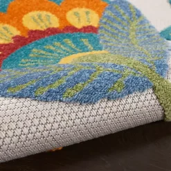 Best Kirklands Home Whimsical Flowers Outdoor Area Rug, 6x9 Multi