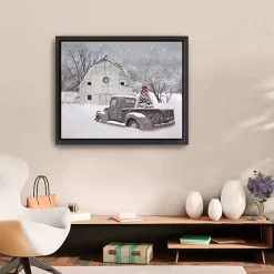 Sale Kirklands Home Whisper of Christmas Framed Canvas Art Print White