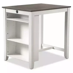 Hot Kirklands Home & Gray Wood Kayla Counter Height 3-pc. Set White