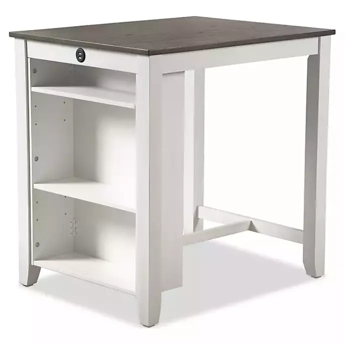 Hot Kirklands Home & Gray Wood Kayla Counter Height 3-pc. Set White